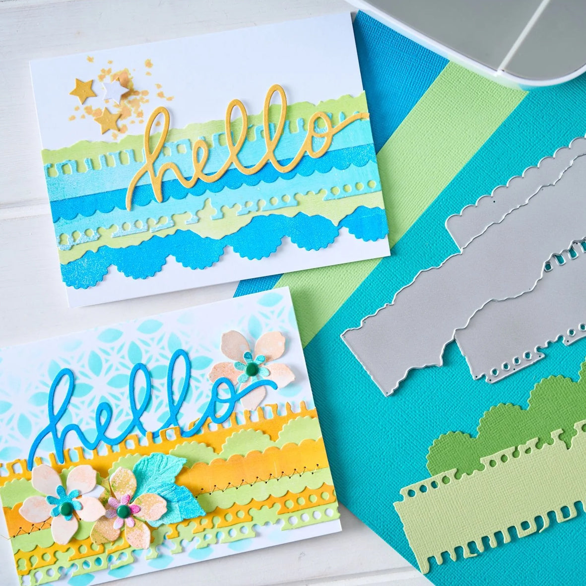 Sizzix • Thinlits 3pcs Die Set Double Edgers  by Vicki Boutin