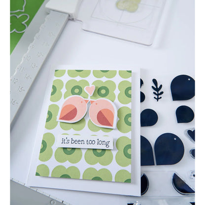Sizzix Clear Stamps Print & Pattern Birds & Blooms #1 (15pcs) by Catherine Pooler
