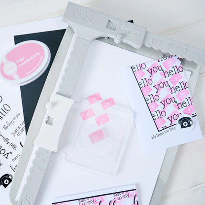 Sizzix Clear Stamps Print & Pattern Hello Sentiments (18pcs) by Catherine Pooler
