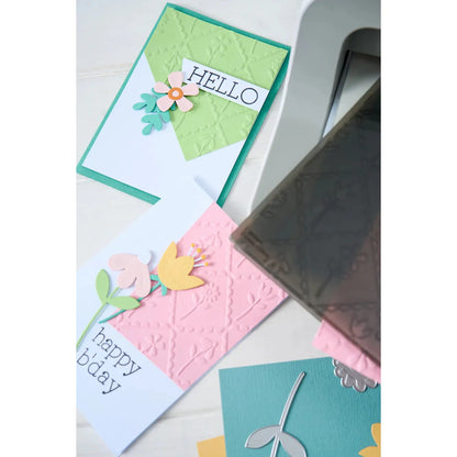 Sizzix Multi-Level Textured Impressions Scallop Framed Florals by Catherine Pooler