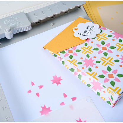 Sizzix Mini Layered Stencils Print & Pattern Patchework Tile (4pcs) by Catherine Pooler