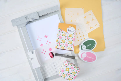 Sizzix Mini Layered Stencils Print & Pattern Patchework Tile (4pcs) by Catherine Pooler