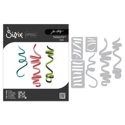 Sizzix Thinlits Die Set 6PK - Celebration Streamers by Tim Holtz