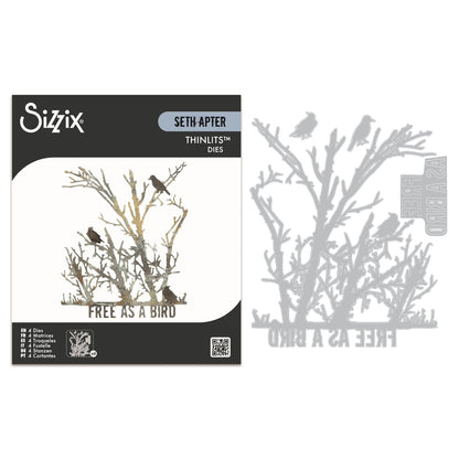 Sizzix Thinlits Die Set Free Bird (4pcs) by Seth Apter