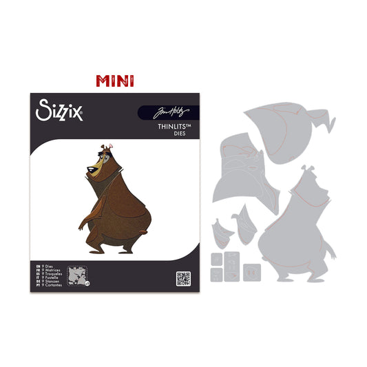 Sizzix Thinlits MINI Colorize Die by Tim Holtz Theodore (8pcs)