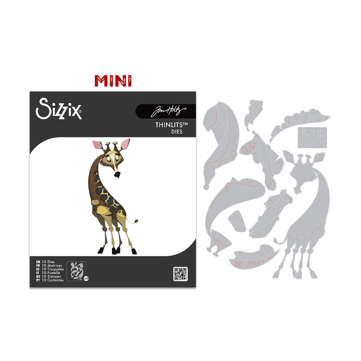 Sizzix Thinlits MINI Colorize Die by Tim Holtz Gertrude (9pcs)