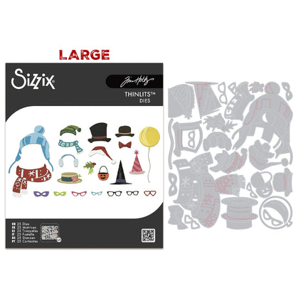 Sizzix Thinlits LARGE Colorize Accessories Die by Tim Holtz (25pcs)