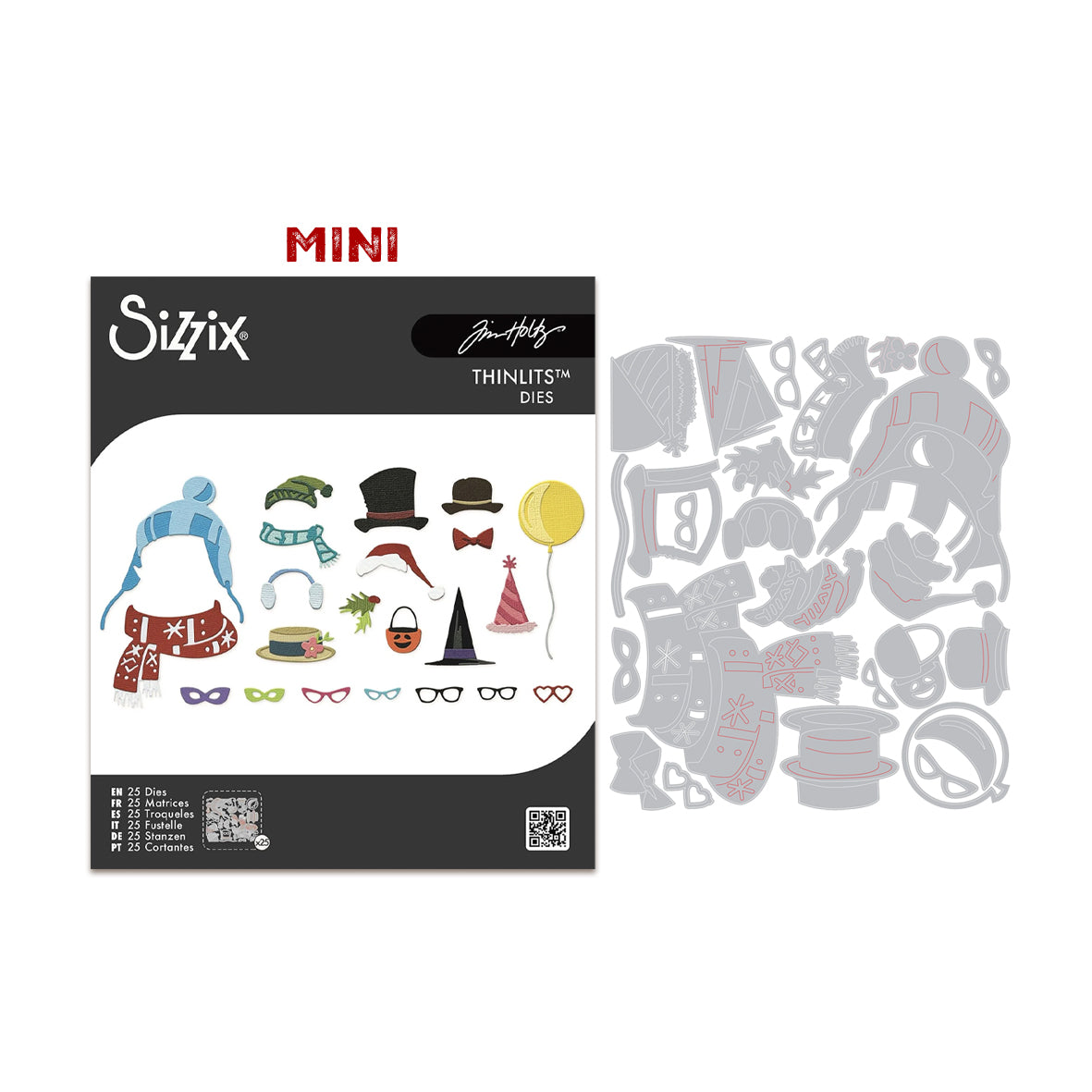 Sizzix Thinlits MINI Colorize Accessories Die by Tim Holtz (24pcs)