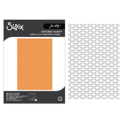 Sizzix 2D Texture Fades Embossing Folder Large A5 by Tim Holtz Vault Batground