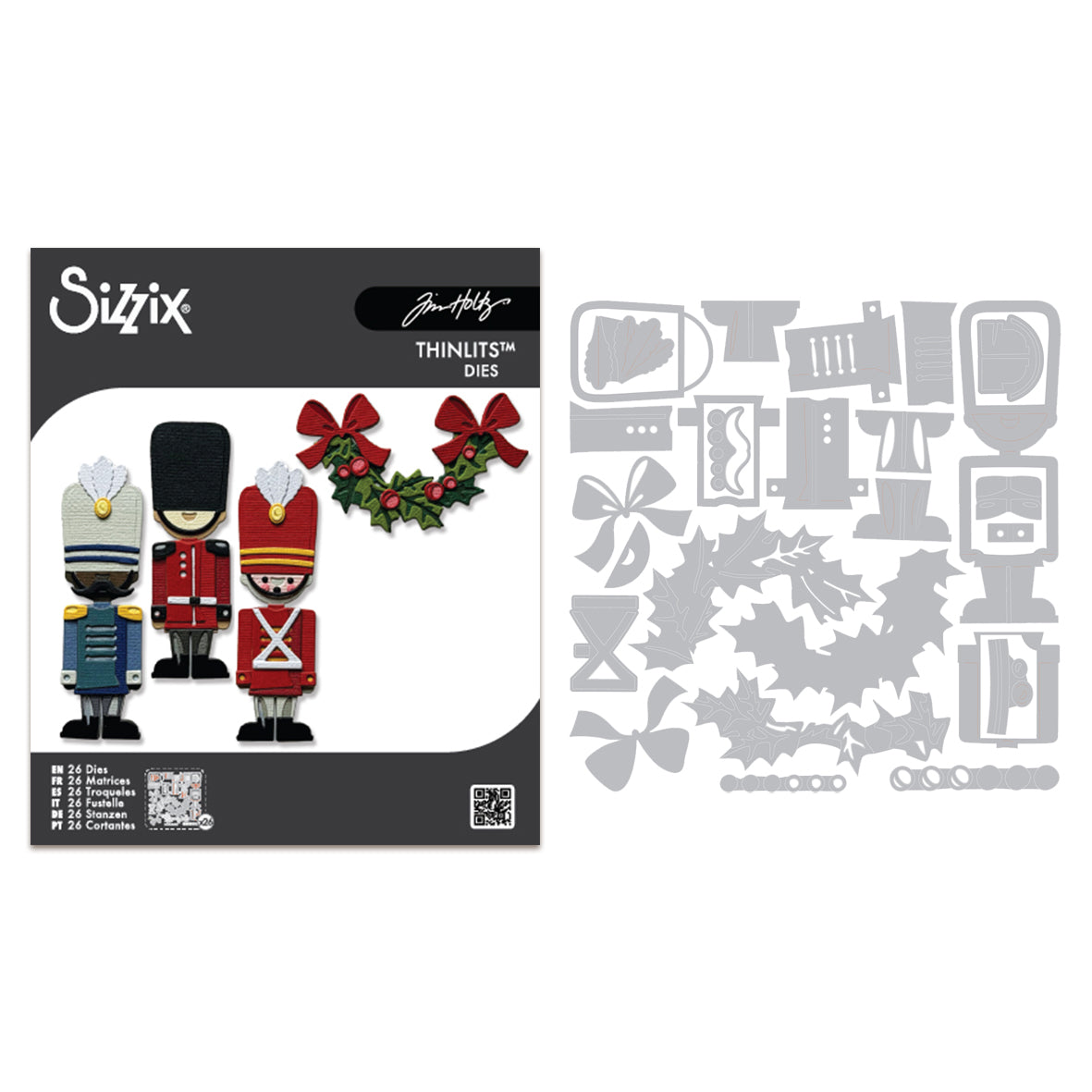 Sizzix Tim Holtz Thinlits Die Set 18PK - Vault Winter Candlelight