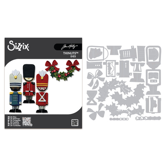 Sizzix Tim Holtz Thinlits Die Set 18PK - Vault Winter Candlelight