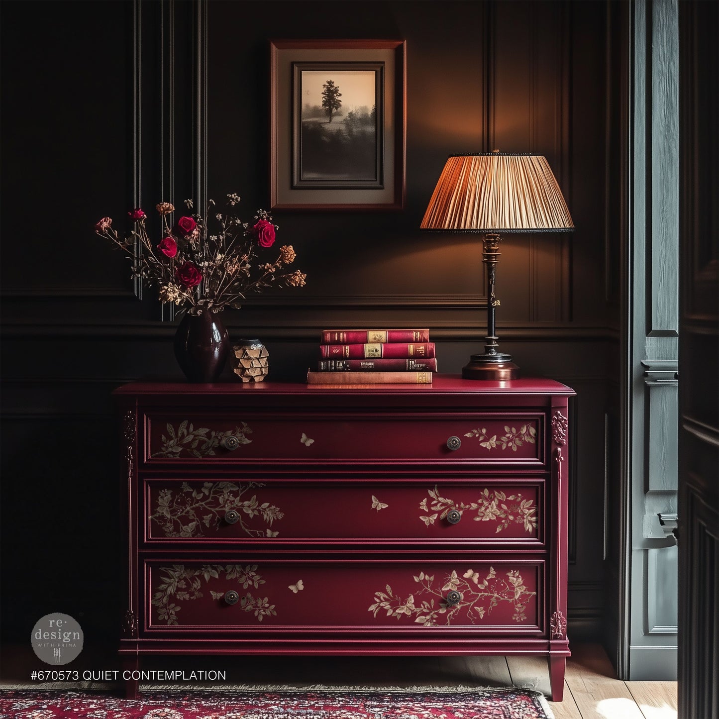 Re-design with Prima Quiet Contemplation 8,5x11 Inch Middy Transfers (3pcs)