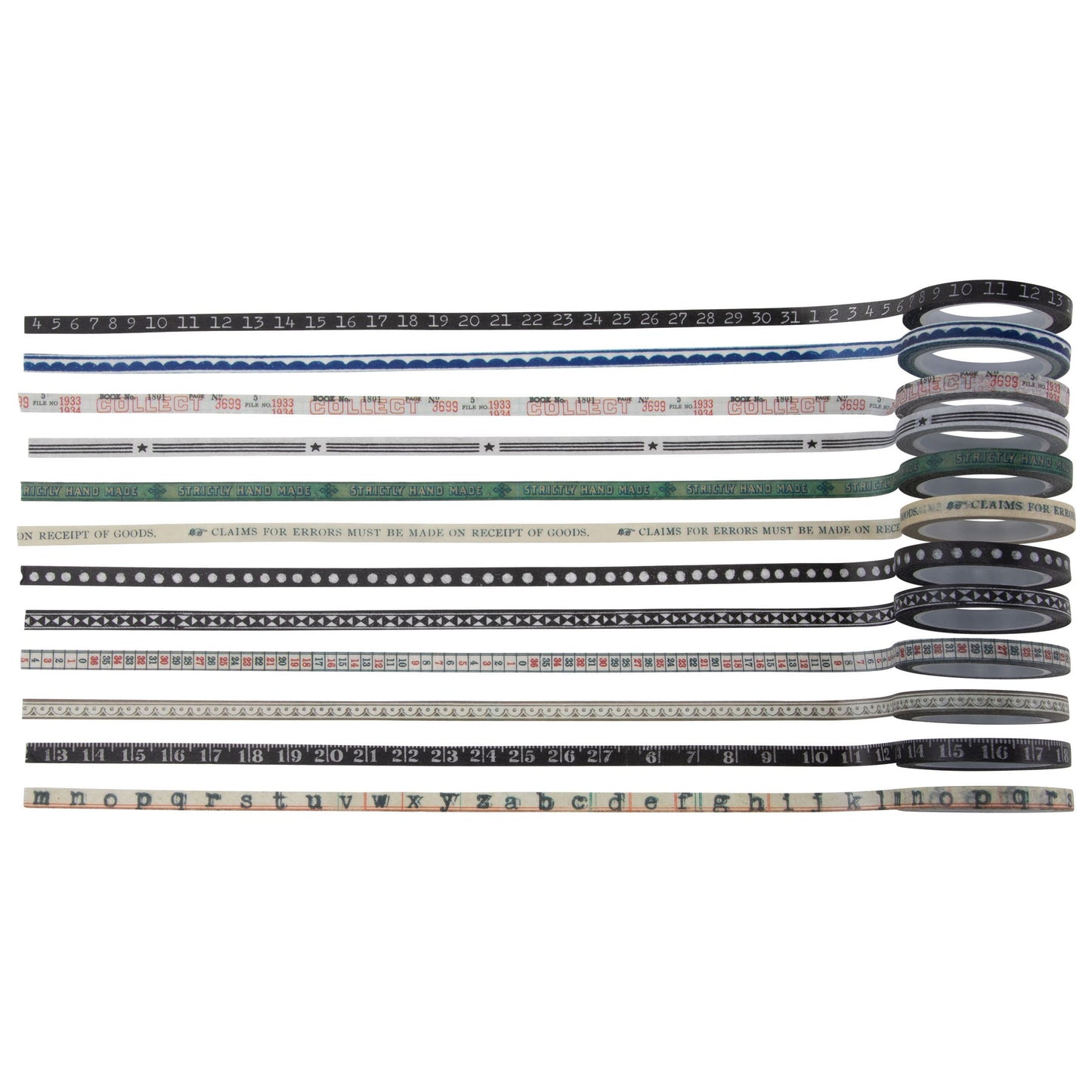 Idea-ology Tim Holtz Design Tape 12 Pcs - Trims