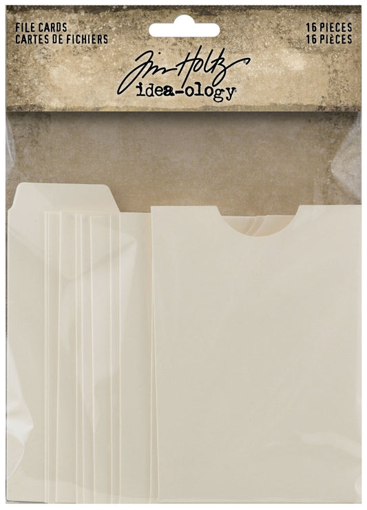 Idea-ology Tim Holtz File Cards- 16 Pcs
