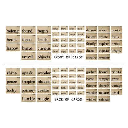Idea-ology Tim Holtz Double-Sided Flashcards - 45 Pieces
