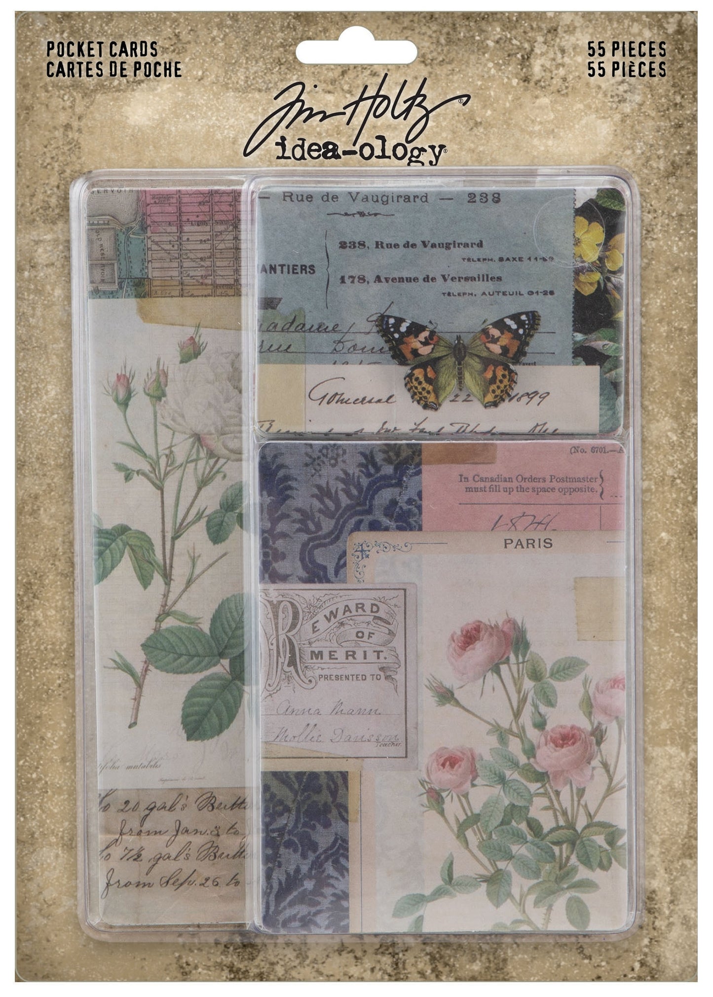 Idea-ology Tim Holtz Pocket Cards - 55 Pcs
