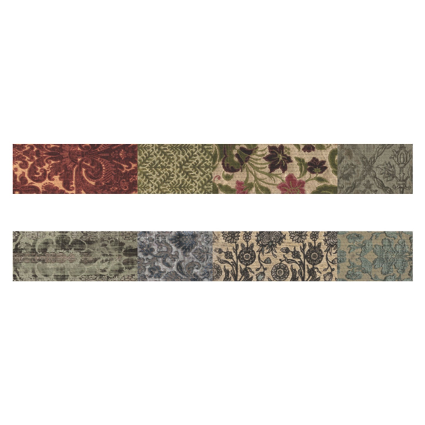 Idea-ology Tim Holtz Linen Tape 1"X3yd 2 Pcs - Patchwork
