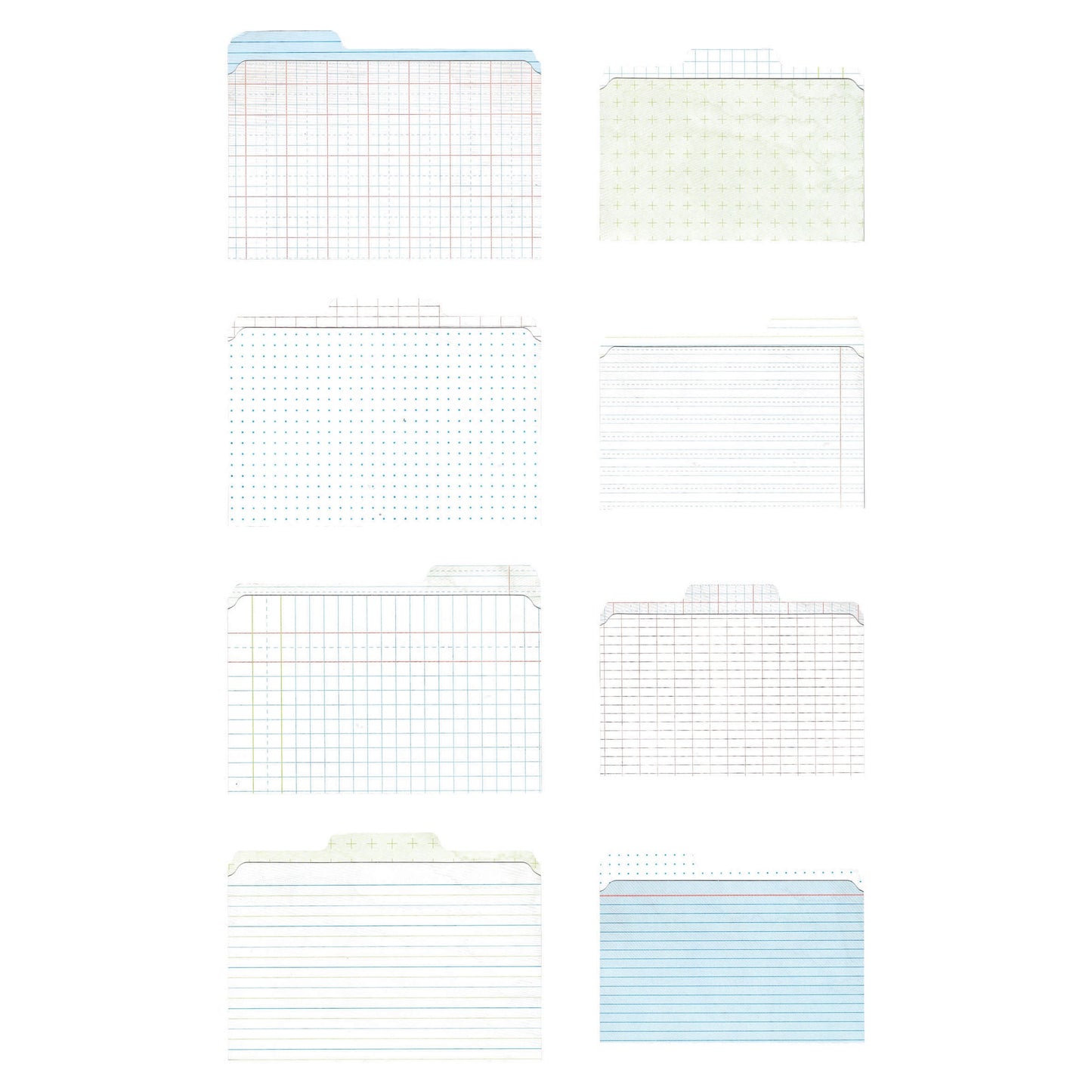 Idea-ology Tim Holtz Mini File Folders - 8 Pcs