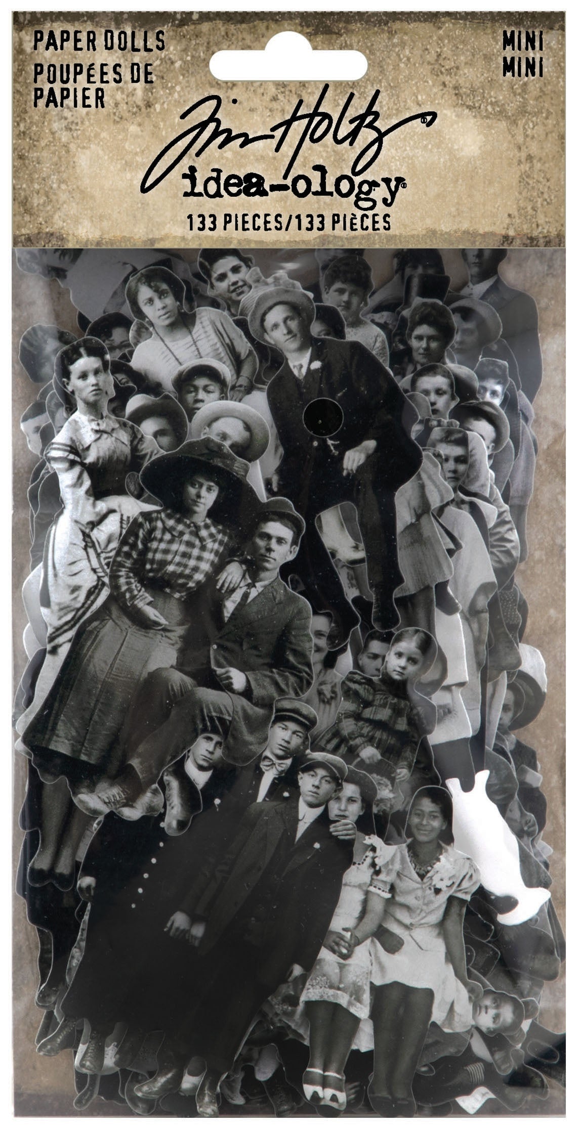 Idea-ology Tim Holtz Paper Dolls Die-Cuts 133 Pcs - Mini