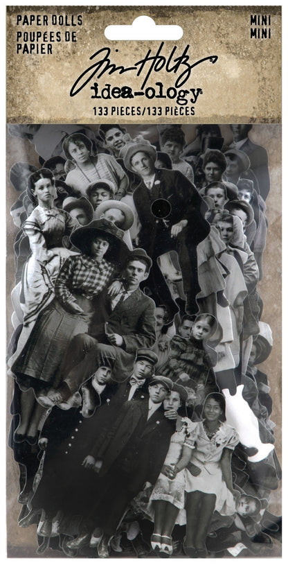 Idea-ology Tim Holtz Paper Dolls Die-Cuts 133 Pcs - Mini