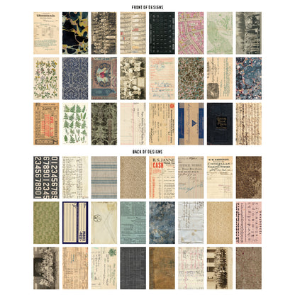 Idea-ology Tim Holtz Backdrops Double-sided Cardstock 6"x10" 24 Sheets - Volume #3
