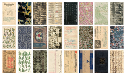 Idea-ology Tim Holtz Backdrops Double-sided Cardstock 6"x10" 24 Sheets - Volume #3