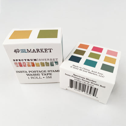 49 And Market Spectrum Sherbet Postage Washi Tape Roll