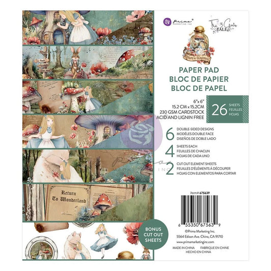 Prima Marketing Return To Wonderland 6x6 Inch Paper Pad