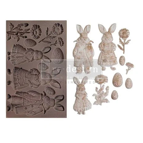 Re-Design with Prima Springtime Bunny 5x8 Inch Decor Moulds – AALL & Create