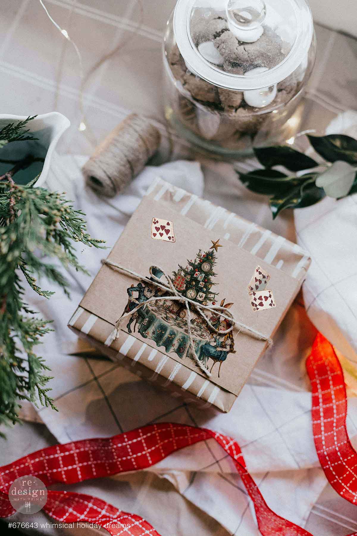 Re-design with Prima Whimsical Holiday Dreams 8,5x11 Inch Middy Transfers (3pcs)