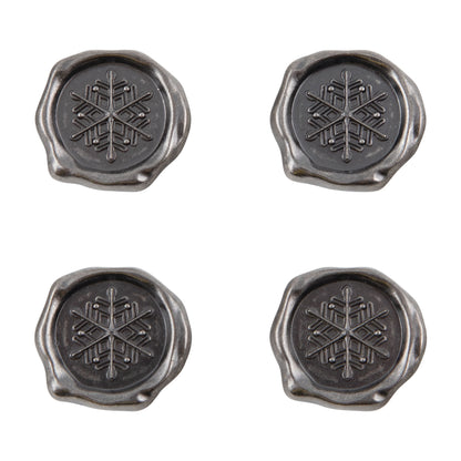 Idea-ology Tim Holtz Metal Shape Seals 4 Pcs - Christmas