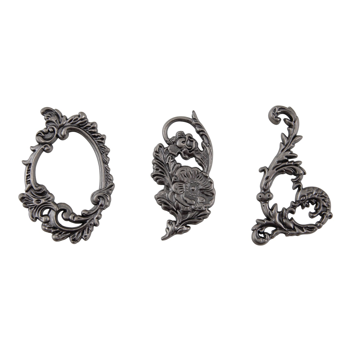 Idea-ology Tim Holtz Metal Adornments 3 Pcs - Ornate