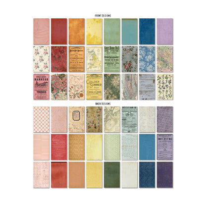 Idea-ology Tim Holtz Backdrops Double-sided Cardstock 6"x10" 24 Sheets - Volume #5