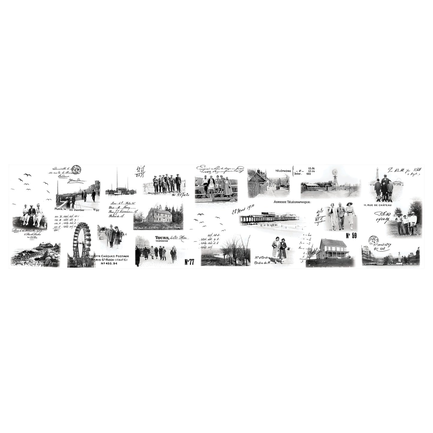 Idea-ology Tim Holtz Collage Paper 6"X6yds - Photographic