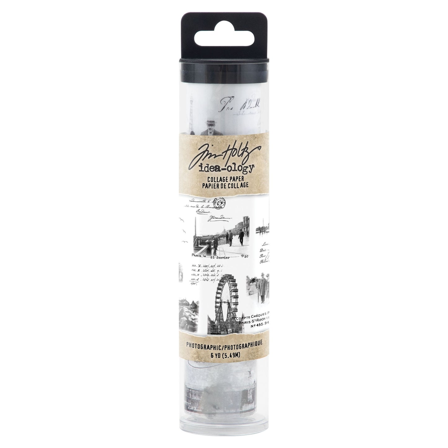Idea-ology Tim Holtz Collage Paper 6"X6yds - Photographic