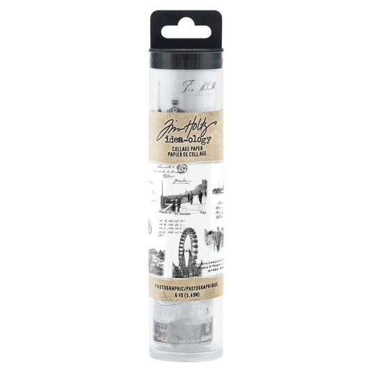 Idea-ology Tim Holtz Collage Paper 6"X6yds - Photographic