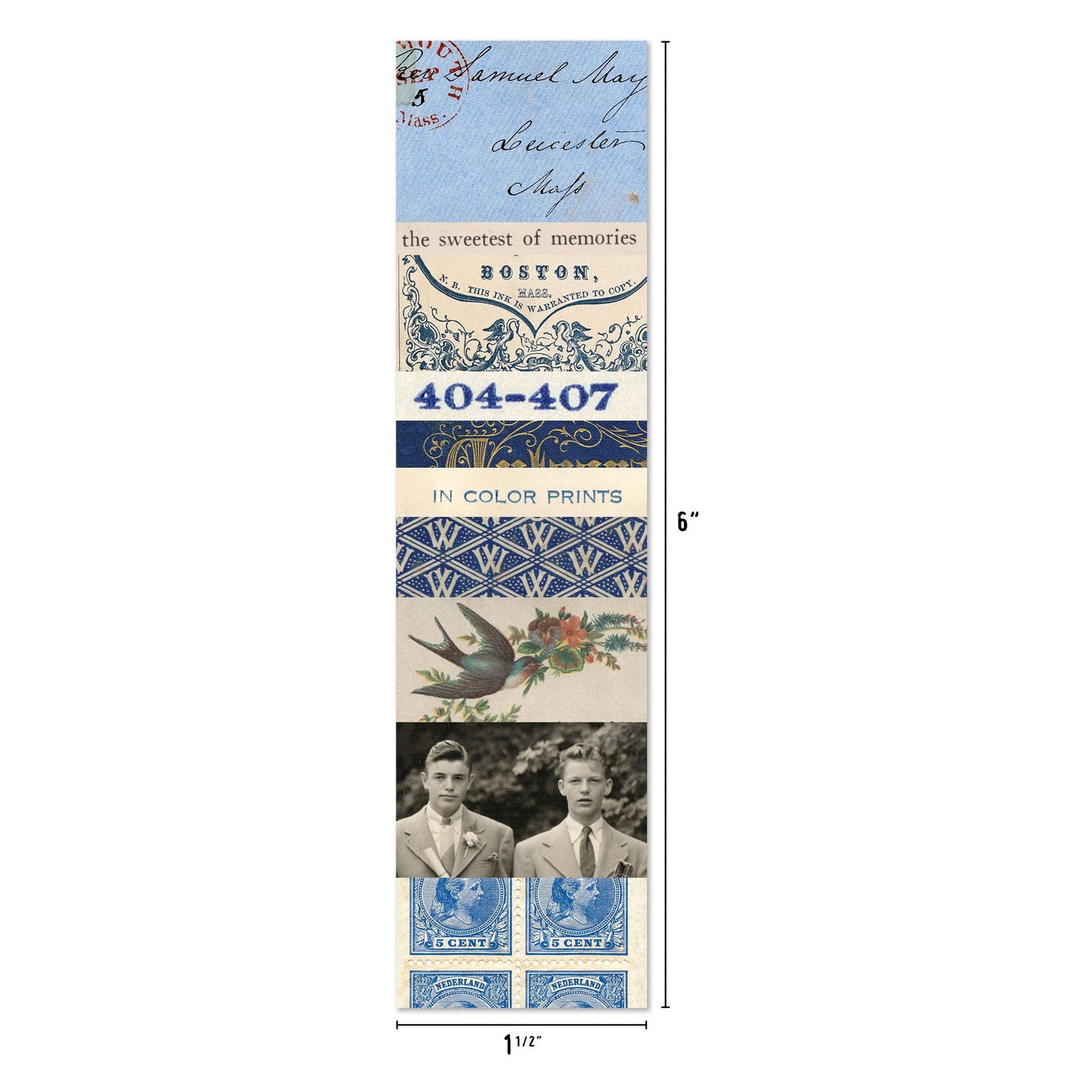Idea-ology Tim Holtz Collage Strips 1.5"X6"-30 Pieces