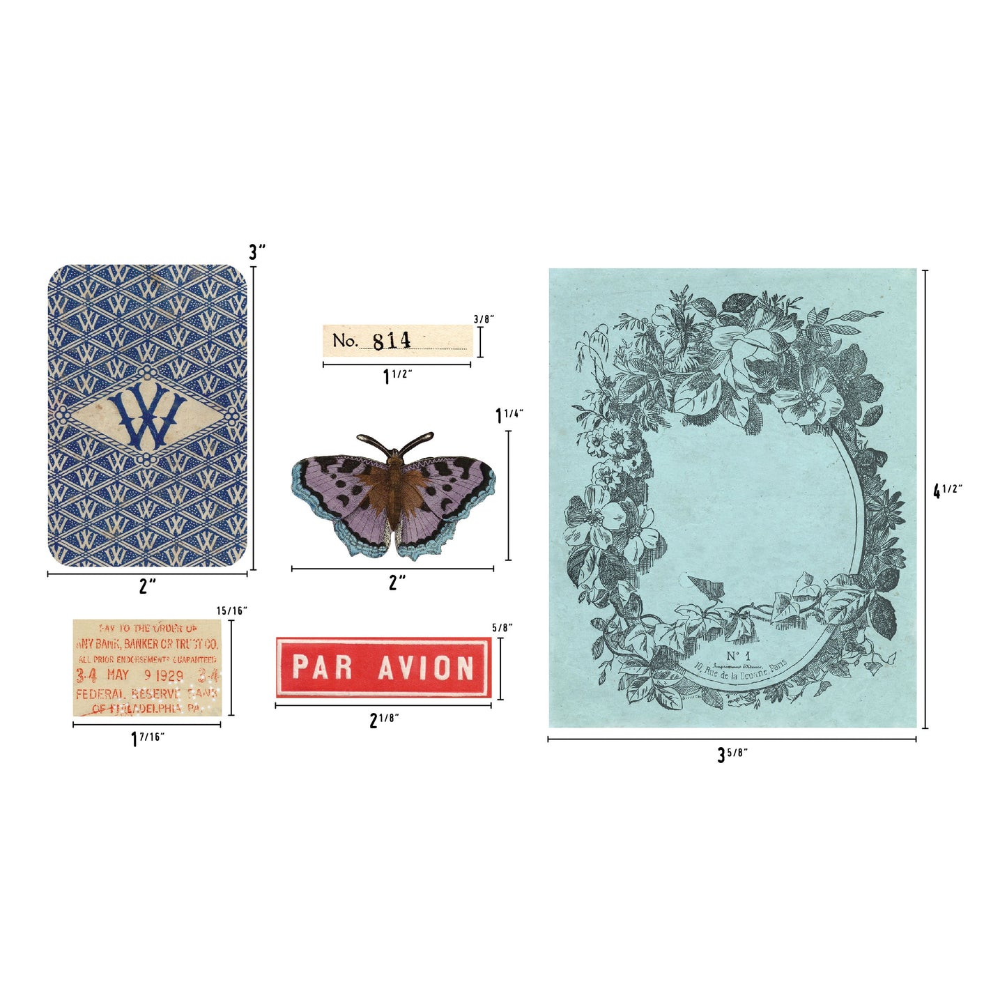 Idea-ology Tim Holtz Ephemera Pack 136 Pcs - Palette