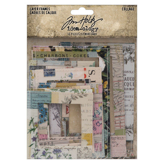 Idea-ology Tim Holtz Layer Frames 12 Pcs - Collage