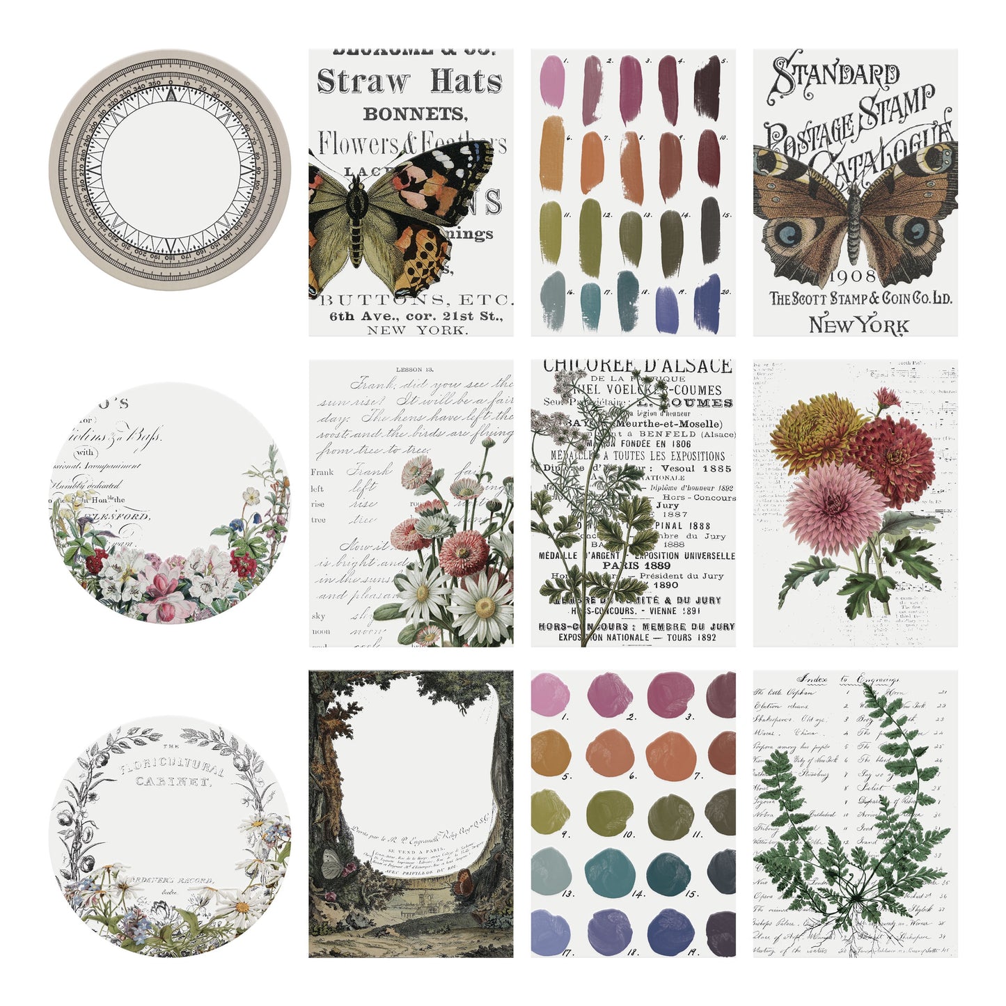 Idea-ology Tim Holtz Transparent Layers - 12 Pcs