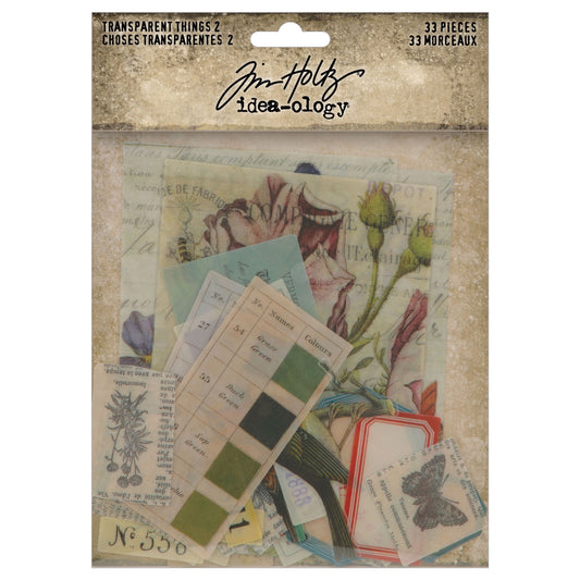 Idea-ology Tim Holtz Transparent Things 2-33/Pkg