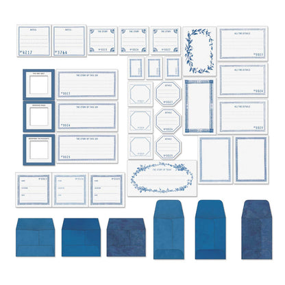 49 And Market Color Swatch: Inkwell Envelope Bits - 37 Pcs