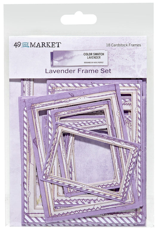 49 And Market Color Swatch: Lavender Frame Set - 18 Pcs