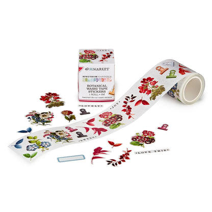 49 And Market Spectrum Gardenia Botanical Washi Sticker Roll