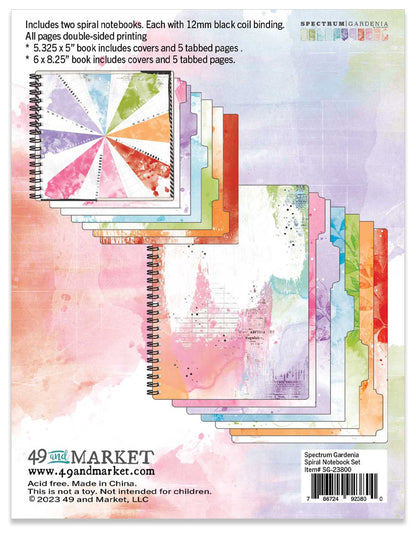 49 And Market Spectrum Gardenia Spiral Notebook Set
