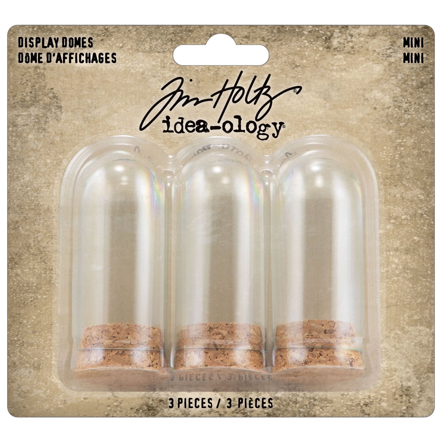 Idea-ology Tim Holtz Display Domes Mini - 3 Pcs