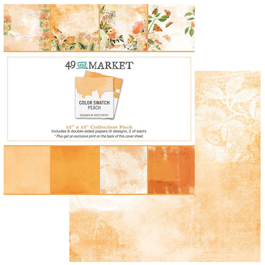 49 And Market Color Swatch: Peach Collection Pack 12"X12"