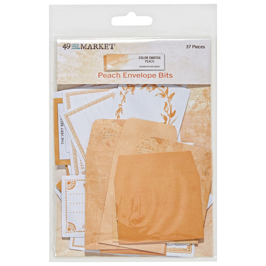 49 And Market Color Swatch: Peach Envelope Bits - 37 Pcs