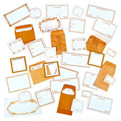 49 And Market Color Swatch: Peach Envelope Bits - 37 Pcs