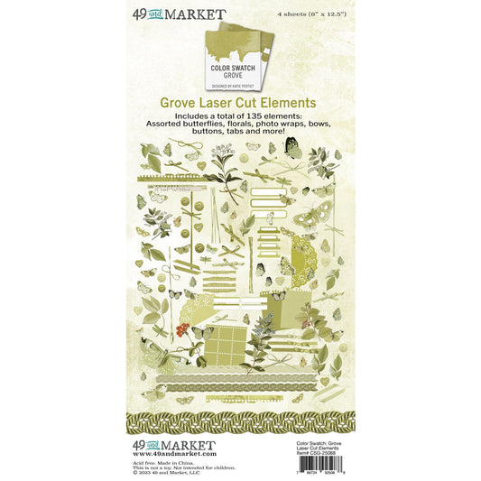 49 And Market Color Swatch: Grove Laser Cut Outs - Elements